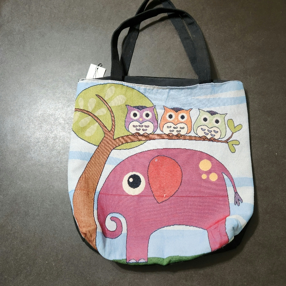 2 Moda large elephant tote bag